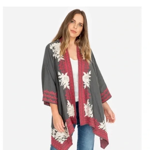 Johnny Was - Embroidered Kimono Cardigan main image 1